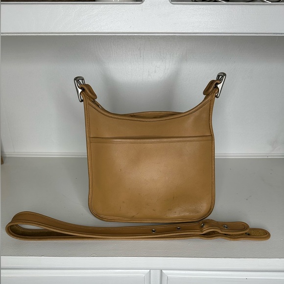 Coach Handbags - Vintage Coach 9966 Legacy Zip in Rare Camel Tan and Silver Nickel Hardware